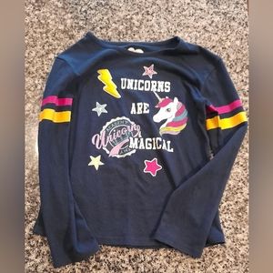 Girl unicorn long sleeve shirt